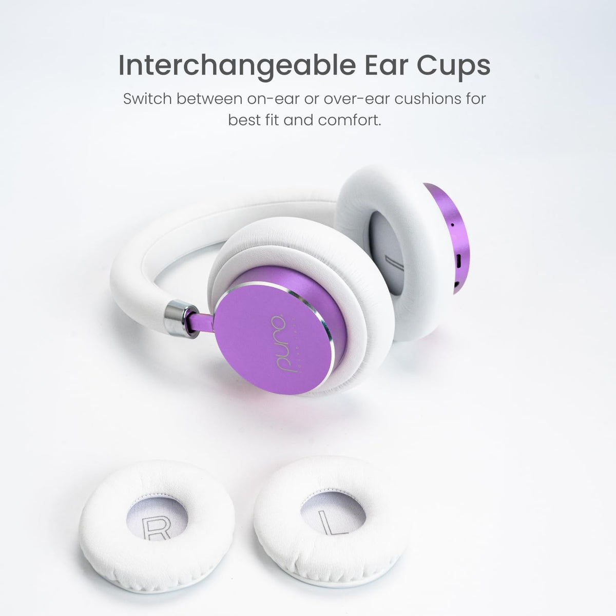 Puro Sound Labs BT2200 Plus Volume Limited Kids’ Bluetooth Headphones (Blue) - PuriLite