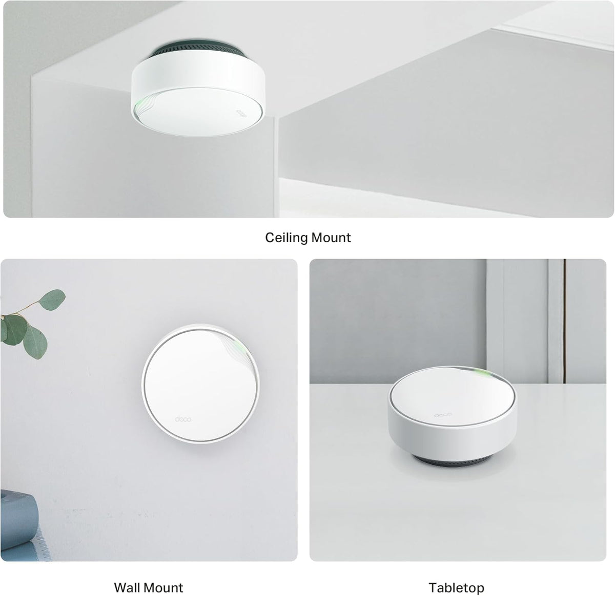 TP-Link Deco Whole Home Mesh WiFi System (Deco M4) – Up to 5,500 Sq. Ft. Coverage, Replaces Wireless Internet Routers and Extenders, Gigabit Ports, Works with Alexa, 3-Pack - PuriLite