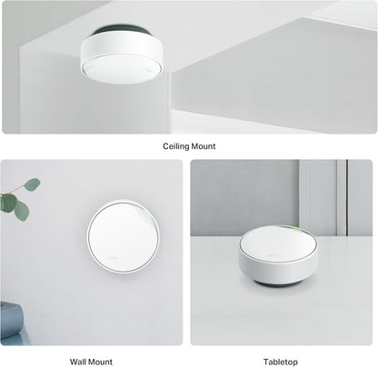 TP-Link Deco Whole Home Mesh WiFi System (Deco M4) – Up to 5,500 Sq. Ft. Coverage, Replaces Wireless Internet Routers and Extenders, Gigabit Ports, Works with Alexa, 3-Pack - PuriLite