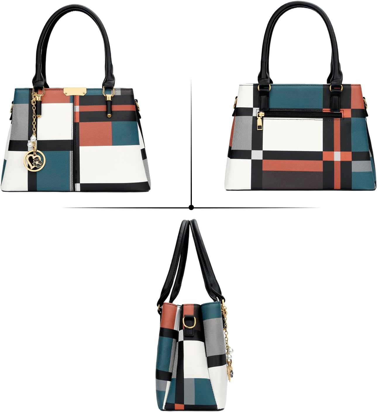 KKXIU Trendy Tote Bag for Women Lightweight Oxford Big Capacity Shoulder Purses and Handbags - PuriLite