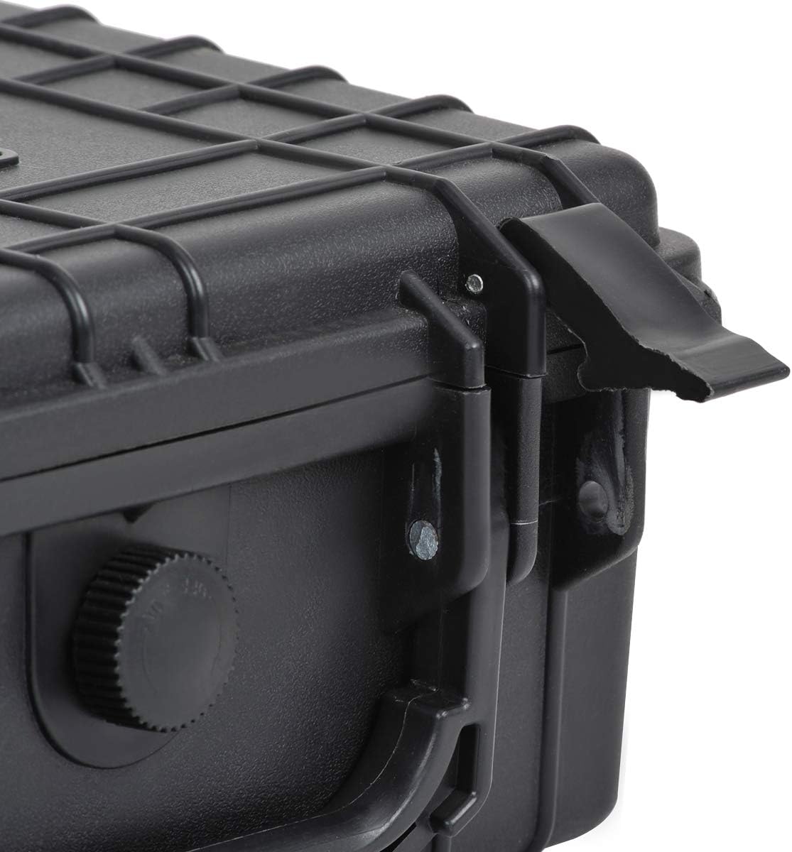 MEIJIA Portable Waterproof Protective Hard Case,Camera Case with Customizable Fit Foam Inserted, Elegant Black (9.17"x 7.56"x4.33") - PuriLite