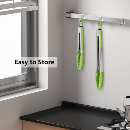 Purilite Select Silicone &amp; Stainless Steel Kitchen Tongs - PuriLite