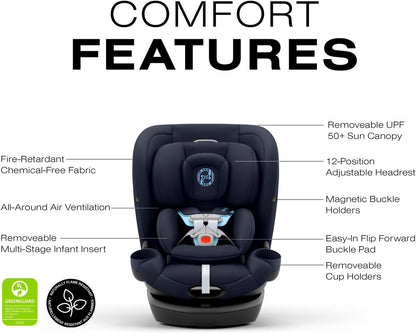 Cybex Callisto G 360 Rotating All-in-One Car Seat, Easy Install, 4-120 lbs