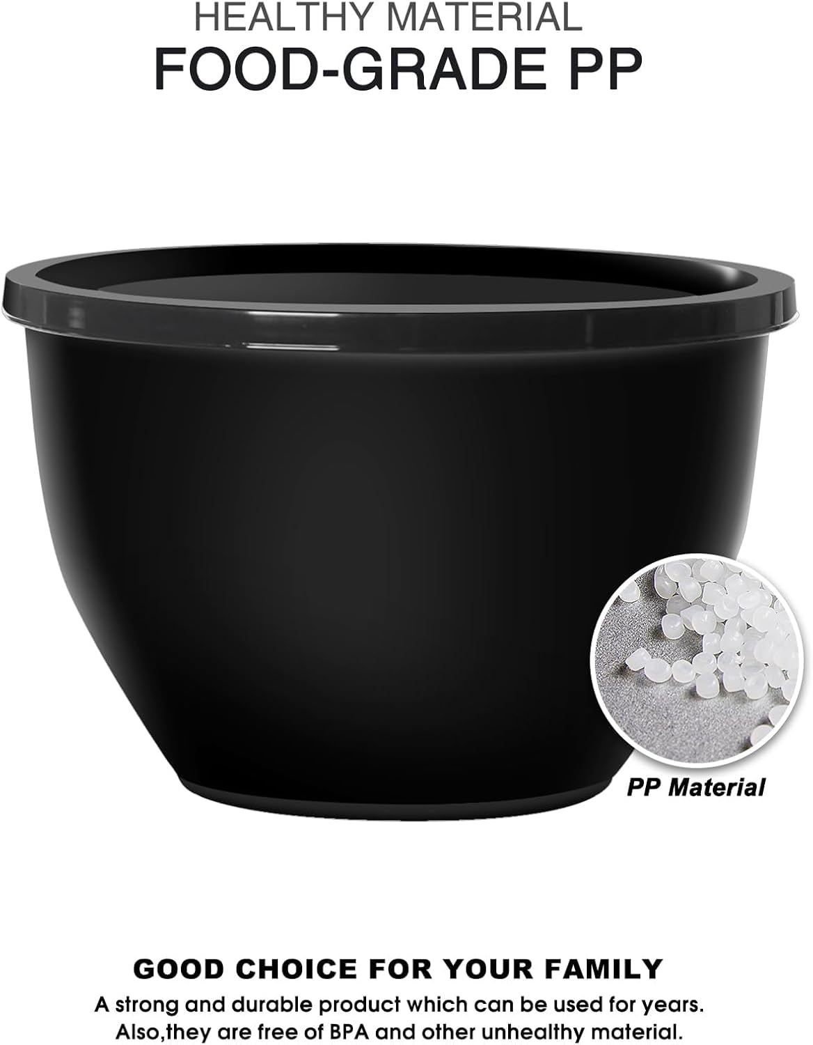 Purilite Select Plastic Mixing Bowl Set - PuriLite