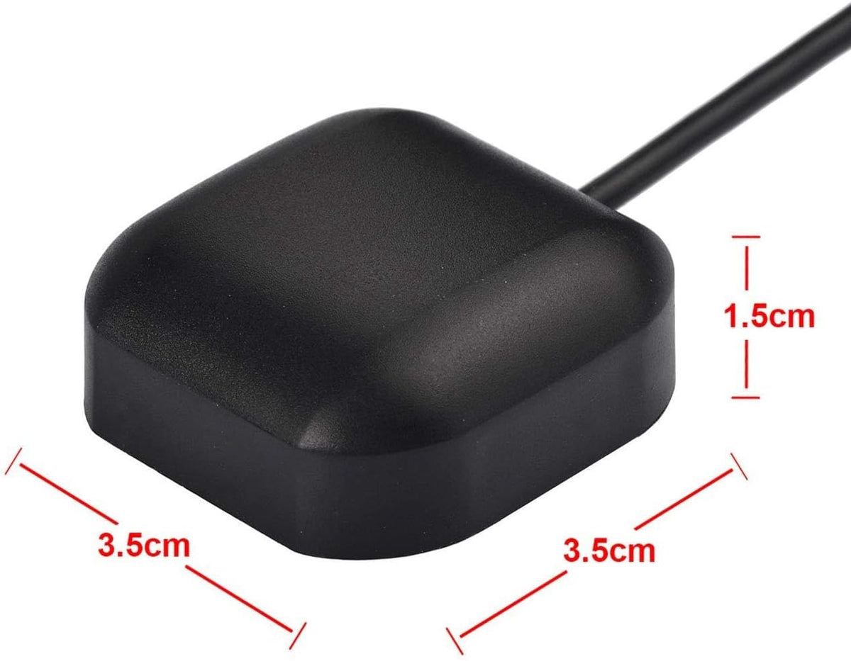 Bingfu Vehicle GPS Navigation Antenna Active GPS Antenna with Fakra C Right Angle Connector Compatible with Car Truck GPS Navigation Receiver System Factory DVD Stereo Head Unit - PuriLite