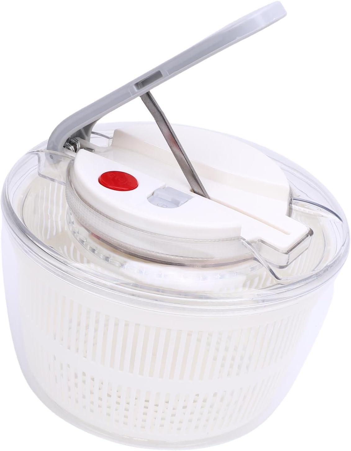 SENECESLI Salad Spinner, Easy Press Vegetable Dryer PP for Lettuce (Black) - PuriLite