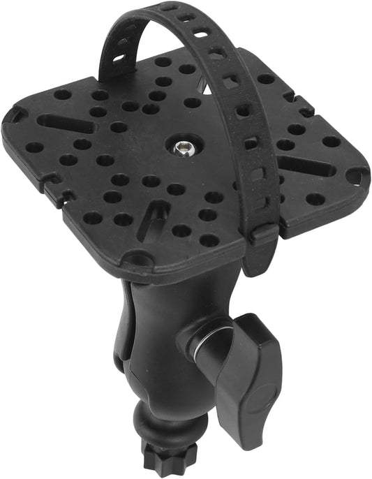 Fish Finder Mount Base, 360° Rotation Ball Mount Fish Finder Bracket Universal Marine Electronic Fish Finder Mount Accessories for Marine Boat Kayak, for - PuriLite