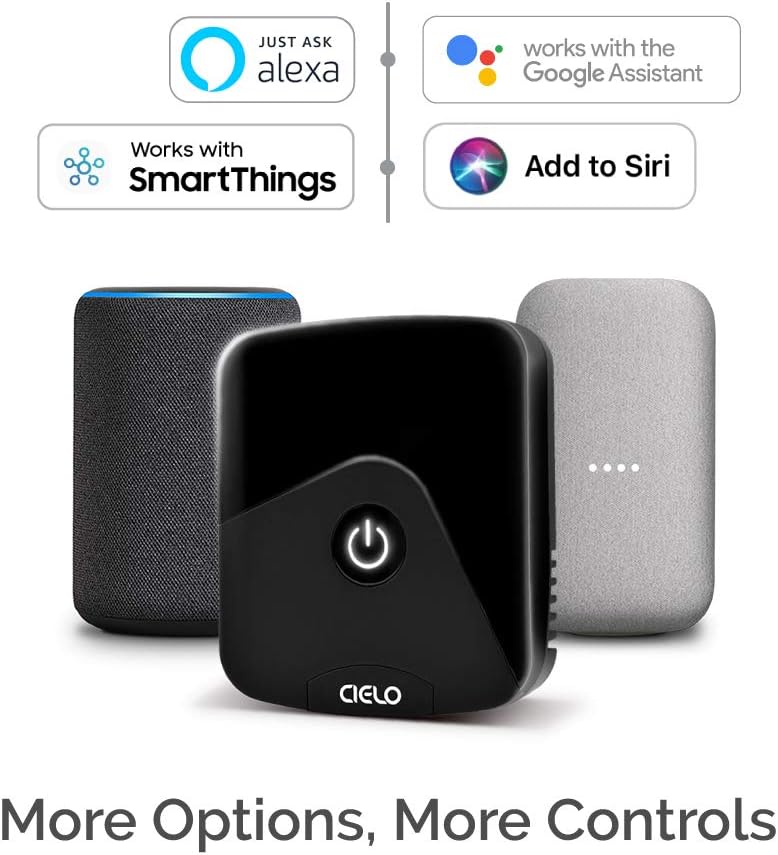 Breez Eco | Smart AC Controller for Mini Split, Window, Portable ACS | WiFi, Alexa, Google, Siri Shortcuts, SmartThings, IFTTT, Free App, NO Subscriptions | Schedules, Geofencing, Comfy (Black) - PuriLite