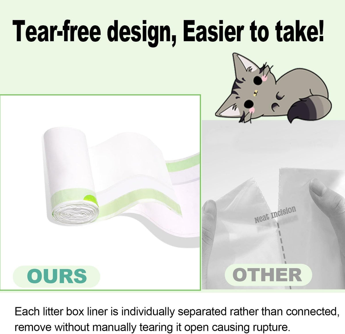 Rastalola Official® 120 Pack Cat Litter Bags with Drawstring, Compatible with Litter Robot 3 & 4, 10-12 Gallons (Sold by Ameroliy-US Store) - PuriLite