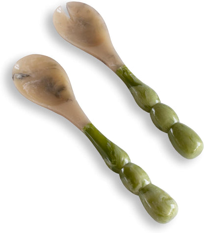 Beatriz Ball RESIN Rio Bubble Salad Servers (Green) - PuriLite