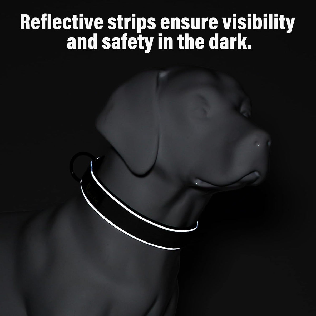 Plutus Pet Tactical Dog Collar, Reflective, Adjustable Heavy Duty Dog Collar, Soft Padded and Comfortable, for Small Medium and Large Dogs (Red, L) - PuriLite