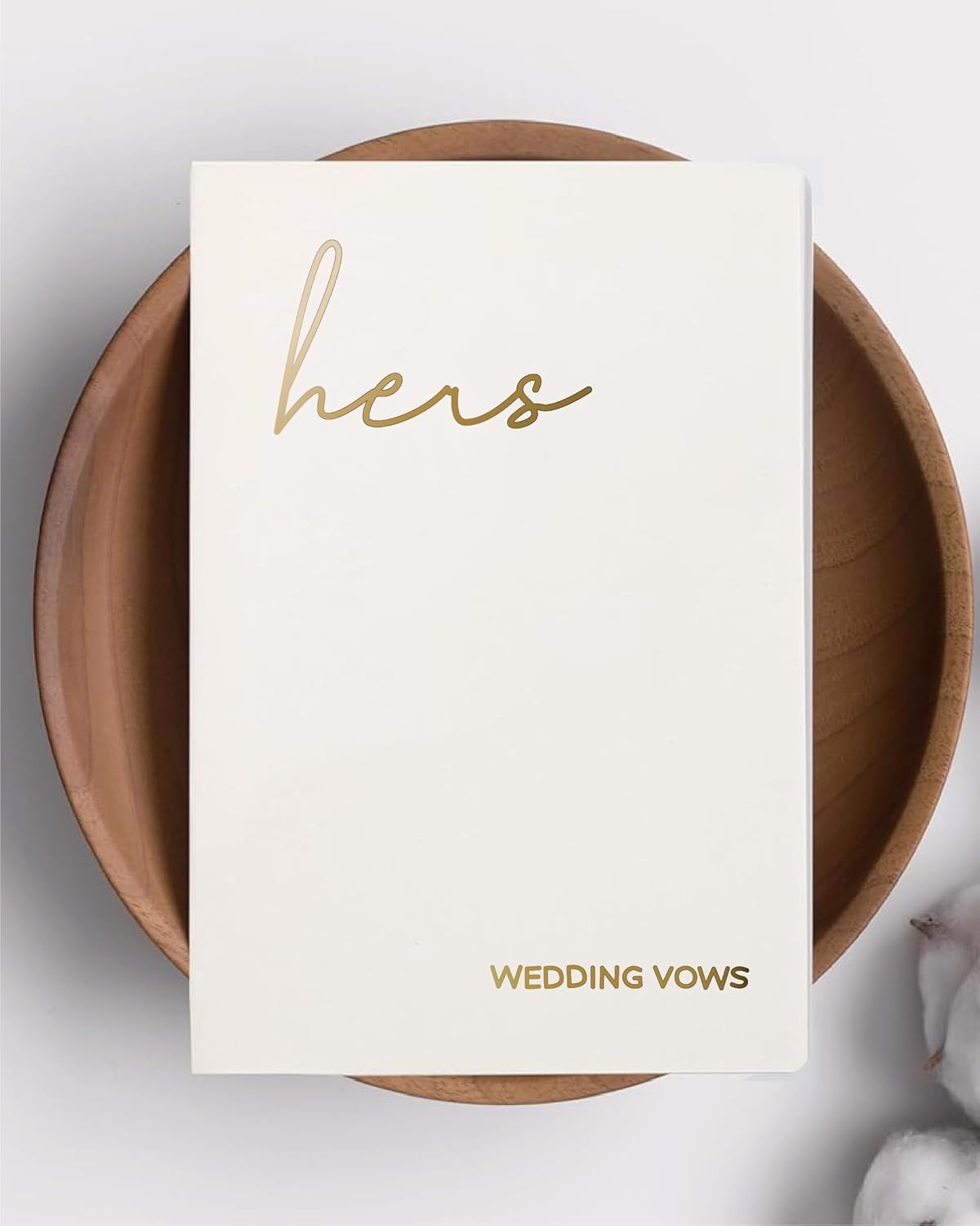GroomBrideGifts Wedding Vow Book for His and Hers, Soft Touch, Perfectly Sized Bride and Groom Vow Books, Wedding Essentials, Wedding Registry Ideas, His and Hers Gifts - PuriLite
