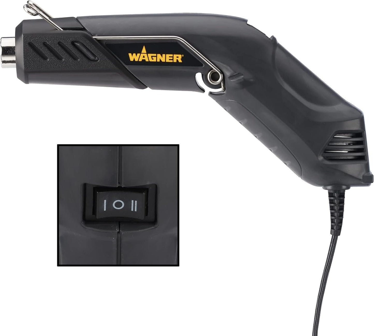Wagner Spraytech 0503038 Redesigned HT400, Dual Temperature Hot Air Tool 680 and 450 degrees, Shrink Tubing, Embossing, Craft Projects, sticker removal Heat Gun, Basic pack