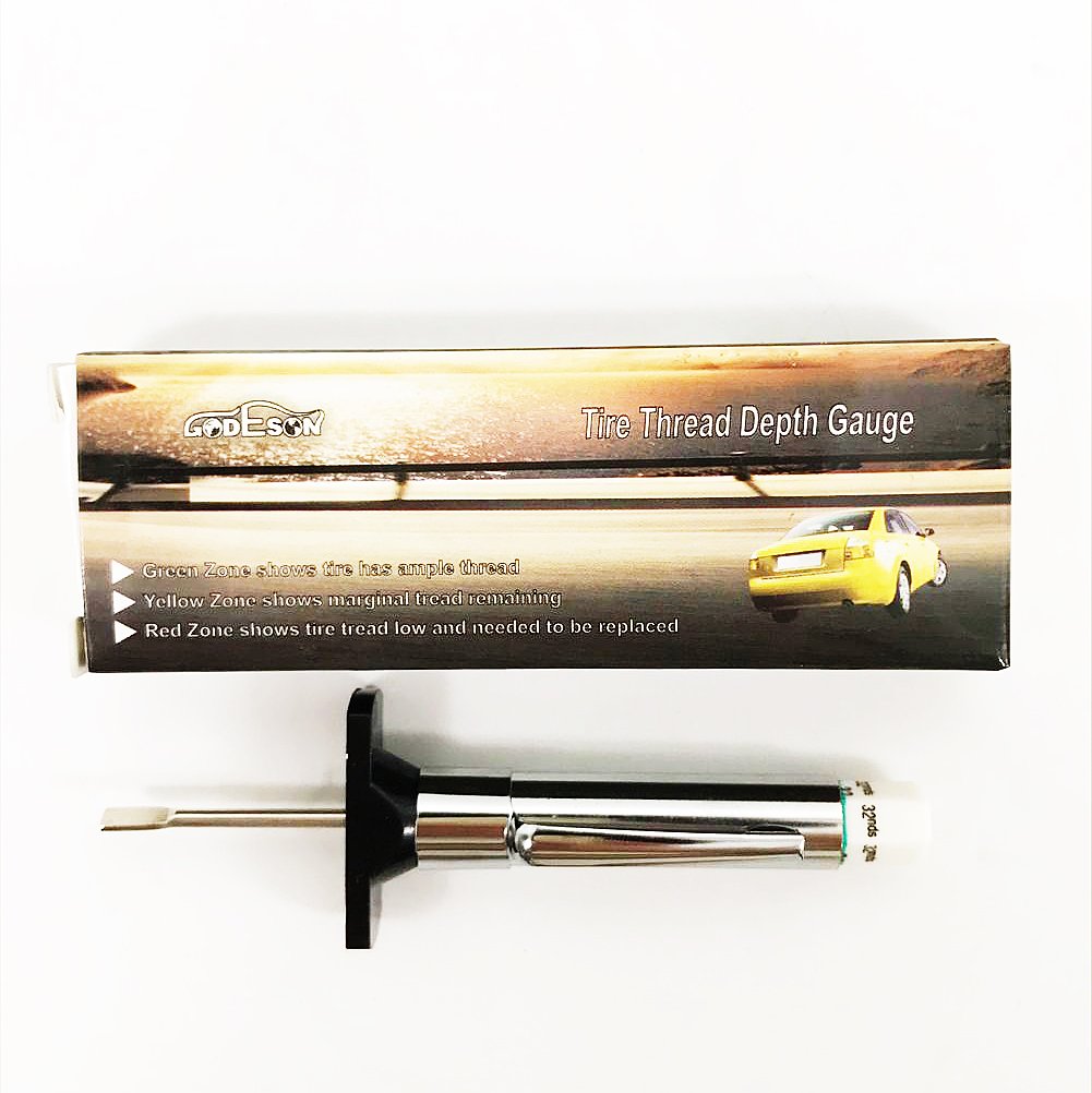 GODESON 88702 Smart Color Coded Tire Tread Depth Gauge - PuriLite