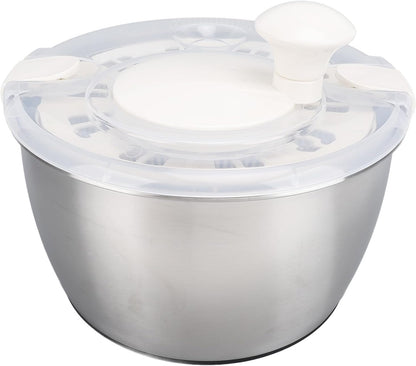 Salad Spinner, 5l Stainless Steel Vegetable Spinner Multifunctional Lettuce Dryer Bowl with Lid Drain Bowl Colander for Home Kitchen - PuriLite