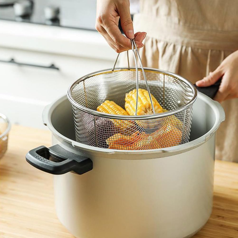Purilite Select Stainless Steel Deep Fryer & Steamer Basket - PuriLite