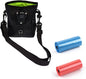 1 Pcs Dog Treat Training Pouch,with 2 Belts, Treat Pouch Dog Training Contains 2 Rolls of Poop Bags, Adjustable Dog Treat Bag, Hands-Free Puppy Training Pouch for Dog Treats (Black) - PuriLite