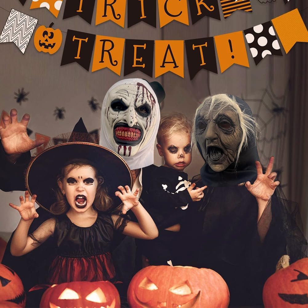 ACBAGI Halloween Mask Costume Old Women Mask Scary Halloween Masks Cosplay mask for adults - PuriLite