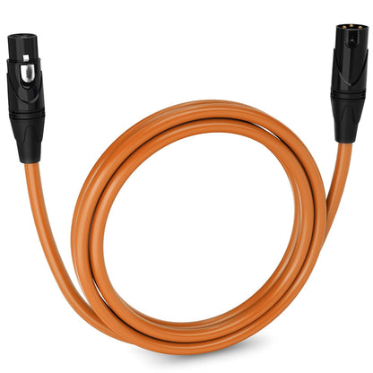 LyxPro 6 Feet XLR Microphone Cable Balanced Male to Female 3 Pin Mic Cord for Powered Speakers Audio Interface Professional Pro Audio Performance and Recording Devices - Blue - PuriLite