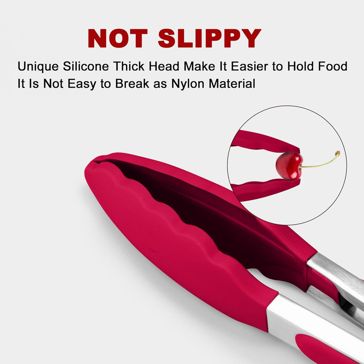 Purilite Select Silicone &amp; Stainless Steel Kitchen Tongs - PuriLite