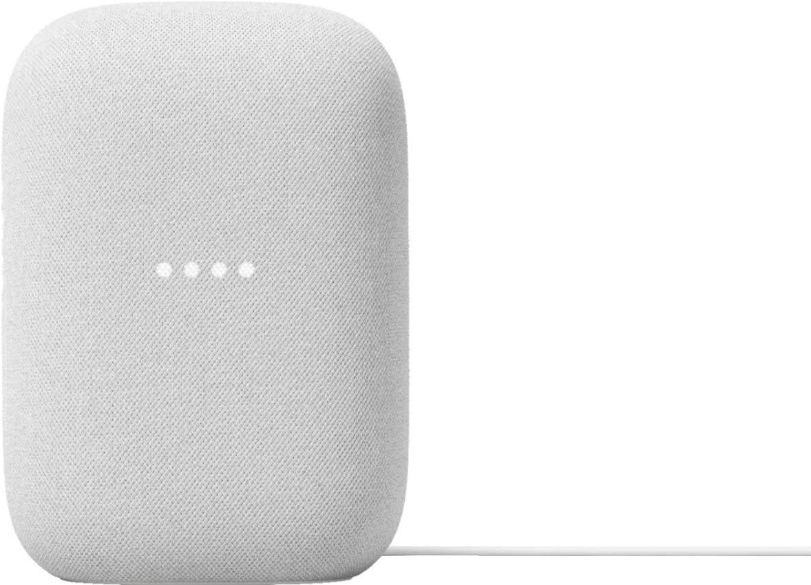 Google Voice Bluetooth Speaker - Wireless Music Streaming, Powerful Sound, Built-in Assistant, Wi-Fi and Bluetooth Connection, Smart Home Control, Stereo Pairing (Charcoal) - PuriLite