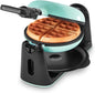 DASH Flip Belgian Waffle Maker – 1” Thick Waffle Mold, Nonstick Waffle Iron with Quick Heat-Up, Surface - Rotating Belgian Waffle Maker for Kids and Families, Just Add Batter (Aqua) - PuriLite