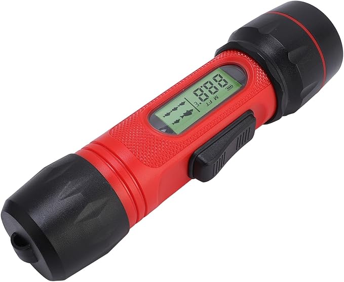PUSOKEI Sonar Fish Finder, Portable Handheld Fish Depth Finder with LCD Screen and 45 Degree Detection Angle, for Kayak Boat Ice Fishing Water Proof IP68 - PuriLite