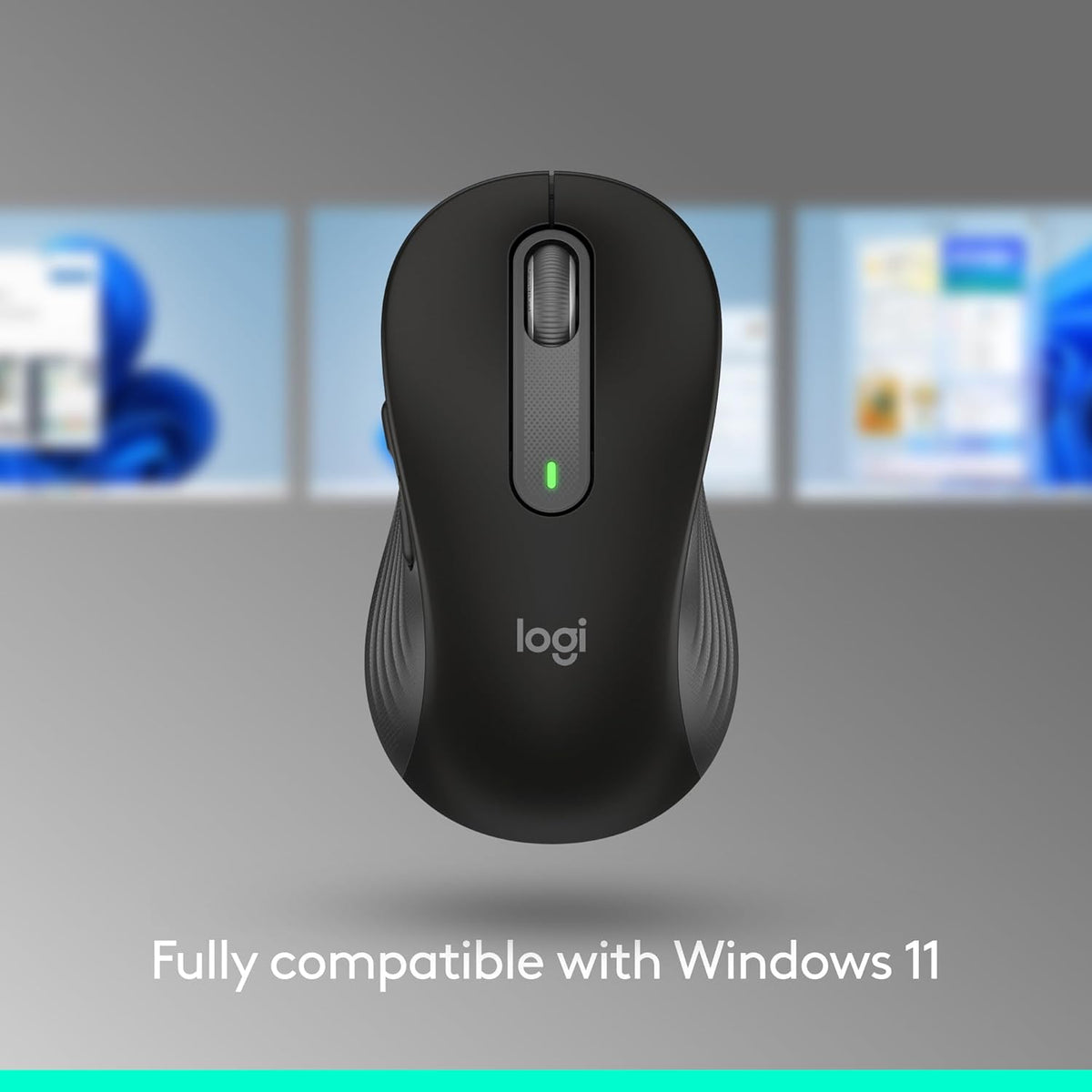 Logitech Signature M650 L Full Size Wireless Mouse - For Large Sized Hands, 2-Year Battery, Silent Clicks, Customizable Side Buttons, Bluetooth, for PC/Mac/Multi-Device/Chromebook - Black - PuriLite