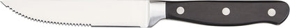 Amazon Basics Premium 8-Piece Kitchen Steak Knife Set, Black - PuriLite