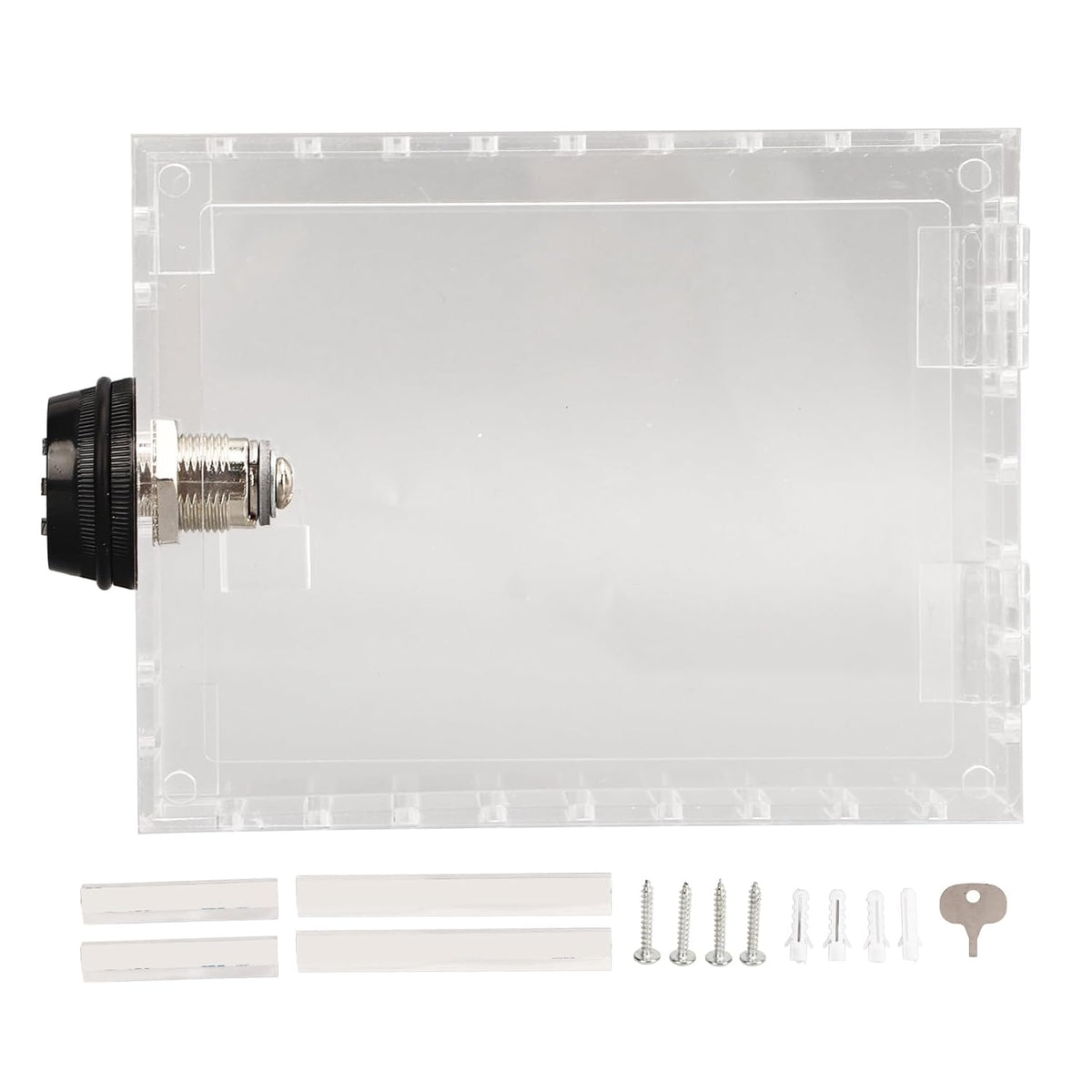 Universal Thermostat Guard Lock Box Small Clear Thermostat Cover with Combination Lock Fits Thermostats 4.92 X 3.74 X 1.97in or Smaller - PuriLite