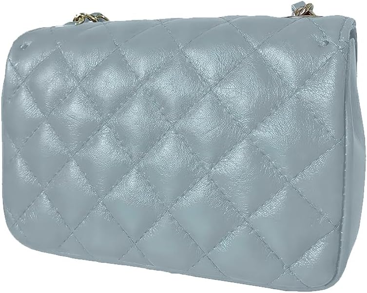 MamaMilano Women/Girls Italian Handmade Genuine Leather Cleo Shoulder Bag/Purse/HandBag/Totebag with Shoulder Strap - PuriLite