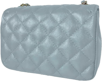 MamaMilano Women/Girls Italian Handmade Genuine Leather Cleo Shoulder Bag/Purse/HandBag/Totebag with Shoulder Strap - PuriLite