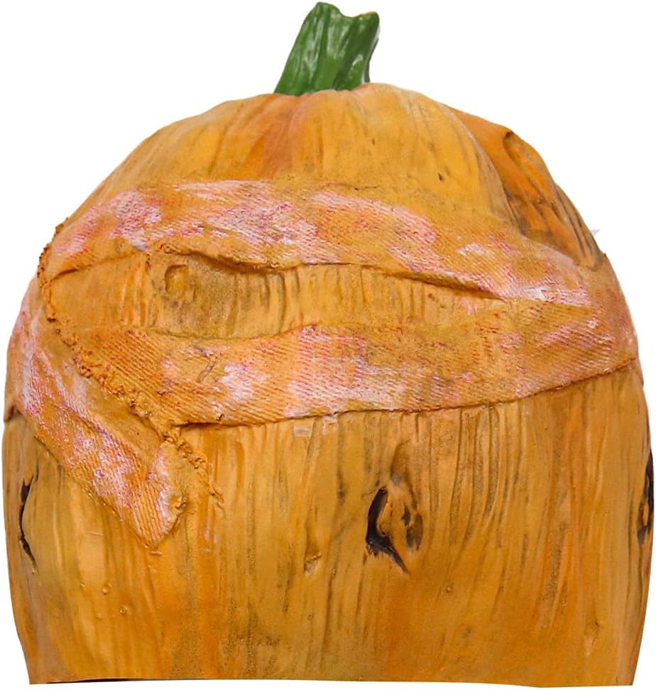 Creepy Halloween Pumpkin Mask, Novelty Latex Scary Halloween Costume Party Props