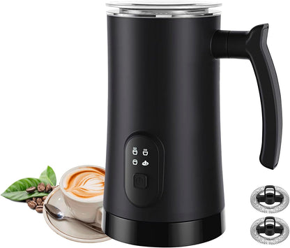 Milk Frother, 4 in 1 Electric Milk Steamer,11.8oz/350ml Automatic Warm and Cold Foam frother for Coffee, Latte, Macchiato, Cappuccino, Hot Chocolate - PuriLite