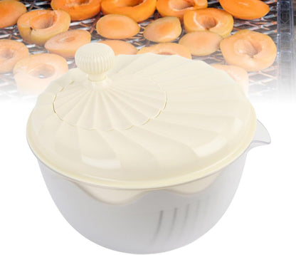 Salad Spinner High Efficiency Multifunctional Easy Using Vegetable Washer and Salad Chopper for Home (Beige) - PuriLite