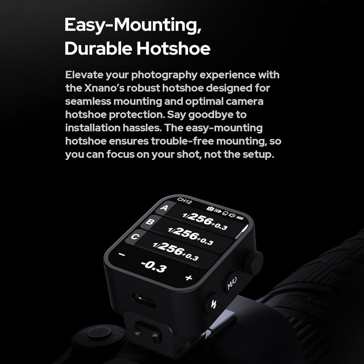 GODOX X3-S 2.4G Wireless Flash Trigger Transmitter TTL Autoflash with Large OLED Touchscreen Multiple Flash Modes with USB Port 32 Channels 16 Groups Compatible with Sony Cameras - PuriLite