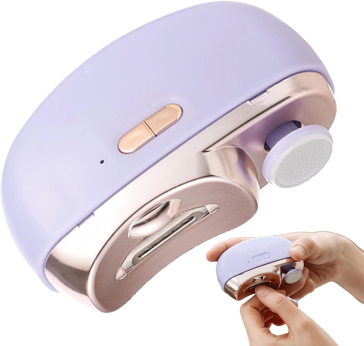 Electric Nail Trimming Tool - 3 in1 Electric Nail Clipper, Toenail and Fingernail Trimmer | Adjustable Nail Cutter Device with LED Light and duall Speed, Nail Grinding and Trimming Kit for Home - PuriLite