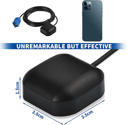 Bingfu Vehicle GPS Navigation Antenna Active GPS Antenna with Fakra C Right Angle Connector Compatible with Car Truck GPS Navigation Receiver System Factory DVD Stereo Head Unit - PuriLite