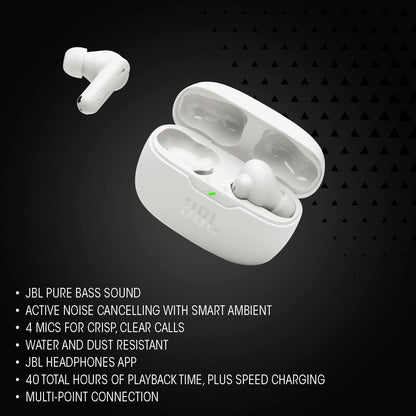 JBL Vibe Beam 2 - True Wireless Noise Cancelling Earbuds - Black