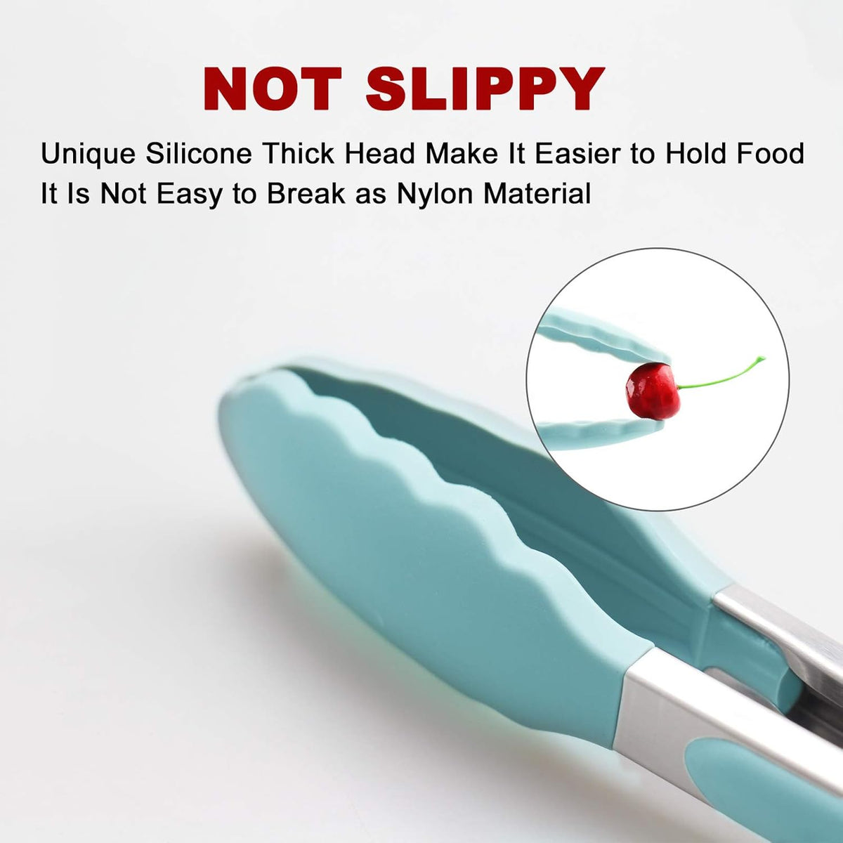 Purilite Select Silicone &amp; Stainless Steel Kitchen Tongs - PuriLite