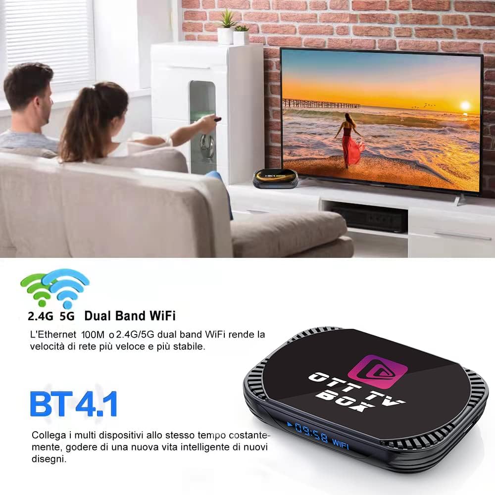Android 11 TV Box MXIII Pro Android TV Box 11.0 Amlogic S905X4 Quad Core 64 Bits, 4GB RAM 64GB ROM Android Box with 1000M LAN AV1 8K/6K/4K 3D USB 3.0 BT 4.0 - PuriLite