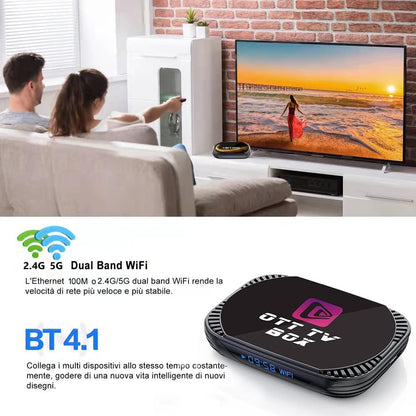 Android 11 TV Box MXIII Pro Android TV Box 11.0 Amlogic S905X4 Quad Core 64 Bits, 4GB RAM 64GB ROM Android Box with 1000M LAN AV1 8K/6K/4K 3D USB 3.0 BT 4.0 - PuriLite