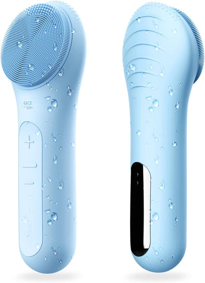 Några Coola Facial Cleansing Brush, Waterproof Electric Face Cleansing Brush Device for Deep Cleaning|Gentle Exfoliating|Massaging,Rechargeable Silicone Skin Wash Machine with Magnet Charger - PuriLite