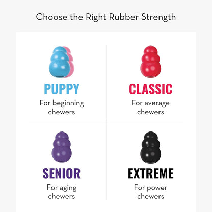 KONG Senior Dog Toy Gentle Natural Rubber -Fun to Chew, Chase & Fetch- For Medium Dogs - PuriLite