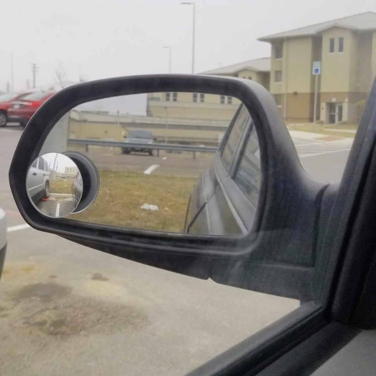 Ampper Blind Spot Mirror, 2" Round HD Glass Frameless Convex Rear View Mirror, Pack of 2 - PuriLite