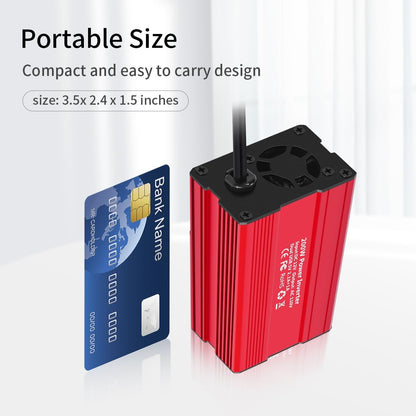 SUNWHEEL 4000W Pure Sine Wave Inverter, 12V DC to 110V/120V AC Power Inverter for RV、Microwave、Off Grid、Truck、Refrigerator、Air Conditioner with 4 AC outlets and LCD Display - PuriLite