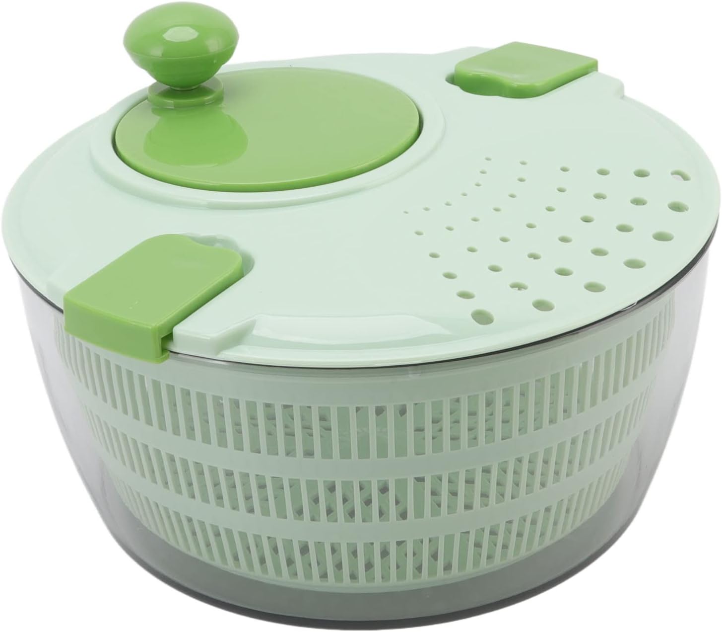 QANYEGN 4L Vegetable Dryer, Leuce er and Dryer, Fruit Washer, Salad Spinner with Drain, Bowl, and Colander - PuriLite