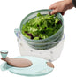 Salad Spin Washer Dryer,Quick and Easy Multi-Use Lettuce Spinner,Vegetable Dryer,Fruit Washer for Washing Fruits - PuriLite