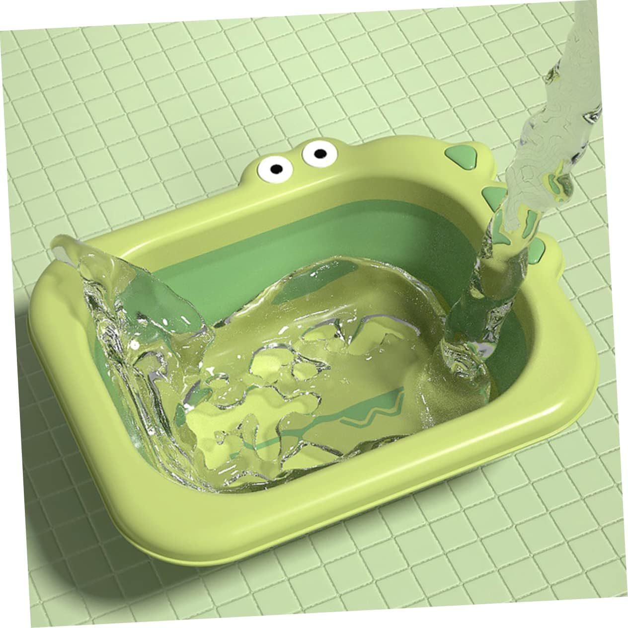 GARVALON Baby Bath Foldable Tub Newborn Shower Present Collapsible Wash Basin for Baby Safe Infant Washbas - PuriLite