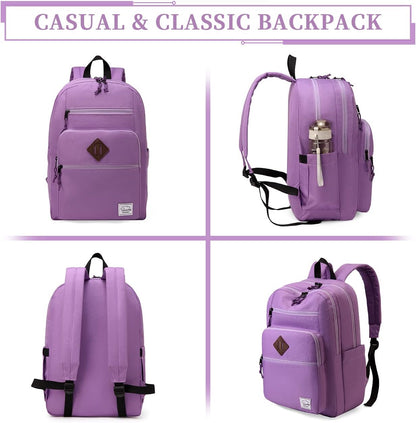 School Backpack for Men Women,Vaschy Lightweight School Bag Bookbag Casual Daypack for High School/College/Teens/Travel/Work - PuriLite
